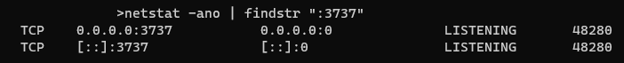 netstat output